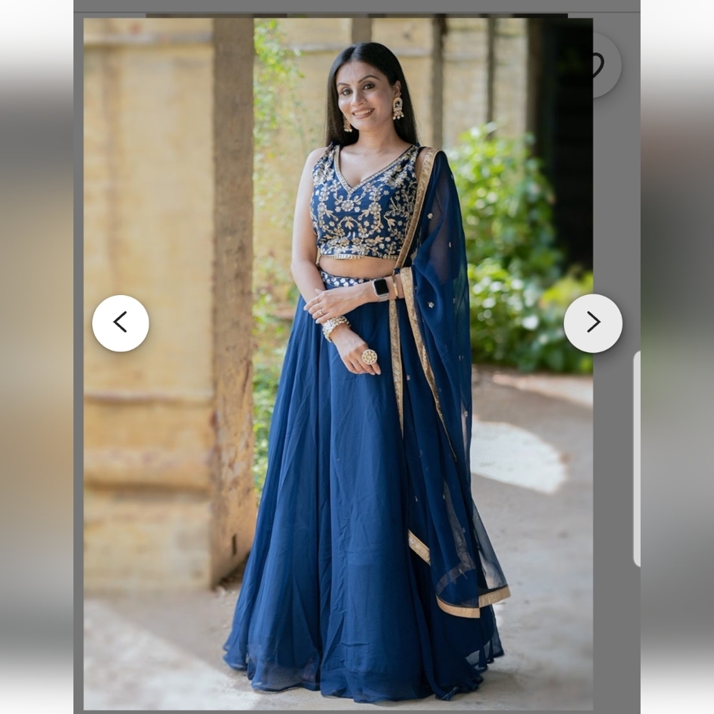Royal Blue Lehenga